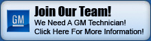 Now Hiring GM Technician